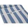 Cuscino per Lettino DKD Home Decor Amaca Bianco Blu cielo 190 x 60 x 5 cm