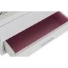 Scatola-Portagioie DKD Home Decor 16 x 17 x 28 cm Bianco Rosa chiaro Legno MDF