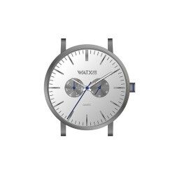 Orologio Unisex Watx & Colors WXCA2703 Grigio Argentato (Ø 44 mm)