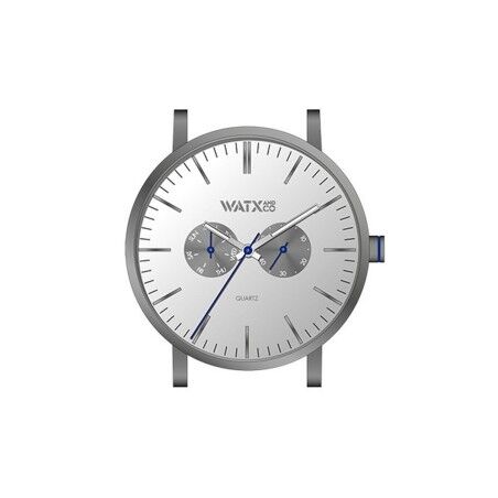 Orologio Unisex Watx & Colors WXCA2703 Grigio Argentato (Ø 44 mm)