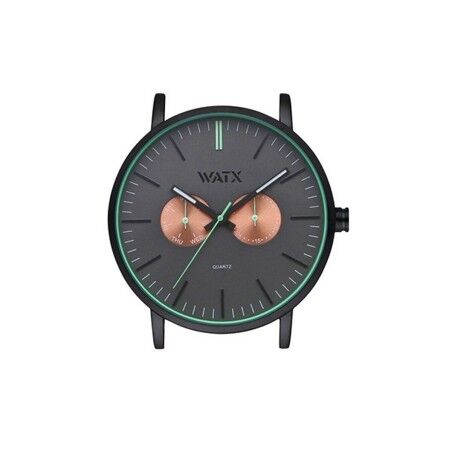 Orologio Unisex Watx & Colors WXCA2723  Nero Grigio (Ø 44 mm)