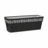 Vaso rettangolare da Balcone Stefanplast Gaia Antracite Plastica 49,5 x 17 x 19 cm (12 Unità)