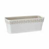 Vaso rettangolare da Balcone Stefanplast Gaia Bianco Plastica 49,5 x 17 x 19 cm (12 Unità)