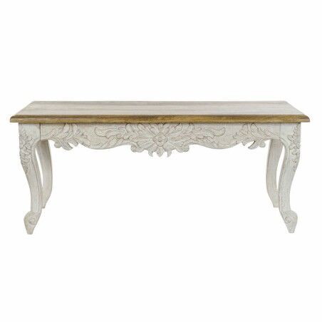 Tavolino da Caffè DKD Home Decor Bianco Naturale 120 x 61 x 49 cm