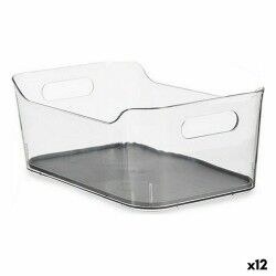 Contenitori per Cassetti Kinvara W623318 Grigio Plastica riciclata 17 x 10,5 x 24,5 cm (12 Unità)