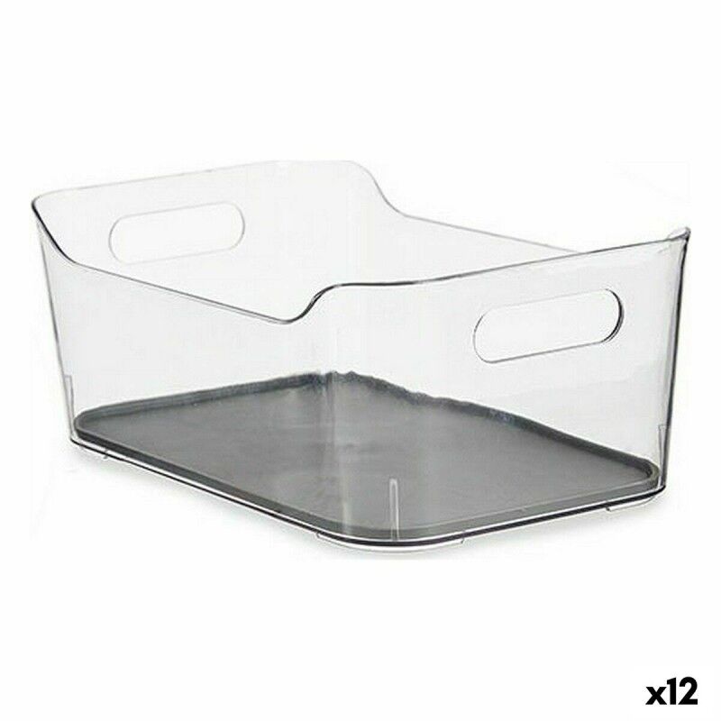 Contenitori per Cassetti Kinvara W623318 W623318 Grigio Trasparente Silicone Plastica TPR Plastica riciclata 17 x 10,5 x 24,5 cm