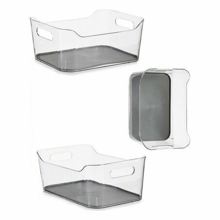 Contenitori per Cassetti Kinvara W623318 Grigio Plastica riciclata 17 x 10,5 x 24,5 cm (12 Unità)