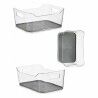 Contenitori per Cassetti Kinvara W623318 Grigio Plastica riciclata 17 x 10,5 x 24,5 cm (12 Unità)