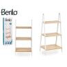 Scaffale da Bagno Berilo WR5504-3-431 Bianco Naturale 40,3 x 81,5 x 30 cm