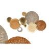 Decorazione da Parete 23SMA0041 Marrone Grigio Metallo Carta Fibra naturale 90,2 x 5,7 x 47 cm (2 Unità)
