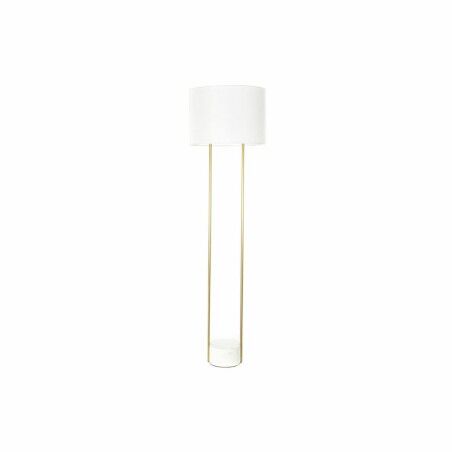 Lampada da Terra DKD Home Decor Bianco Dorato Metallo Marmo 50 W 220 V 48 x 48 x 170 cm