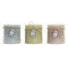 Candela DKD Home Decor Vaniglia Cera Di base (12 x 12 x 12 cm) (3 Unità)