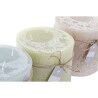 Candela DKD Home Decor Vaniglia Cera Di base (12 x 12 x 12 cm) (3 Unità)
