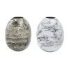 Vaso DKD Home Decor Metallo Marrone Bianco Marmo Moderno (13 x 13 x 16 cm) (2 Unità)
