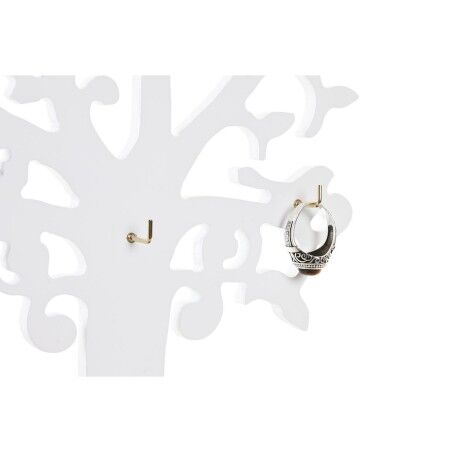 Scatola-Portagioie DKD Home Decor Bianco Legno MDF (24 x 12 x 36 cm)
