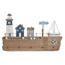 Appendiabiti da parete DKD Home Decor Legno MDF (34,5 x 1,5 x 21,5 cm)