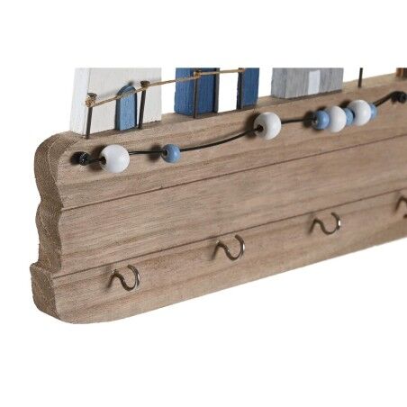 Appendiabiti da parete DKD Home Decor Legno MDF (34,5 x 1,5 x 21,5 cm)