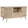 Mobile TV Home ESPRIT Dorato Naturale Rattan Abete 120 x 40 x 60 cm
