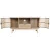 Mobile TV Home ESPRIT Dorato Naturale Rattan Abete 120 x 40 x 60 cm