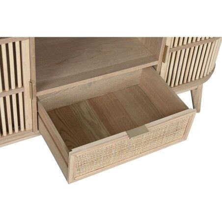 Mobile TV Home ESPRIT Dorato Naturale Rattan Abete 120 x 40 x 60 cm