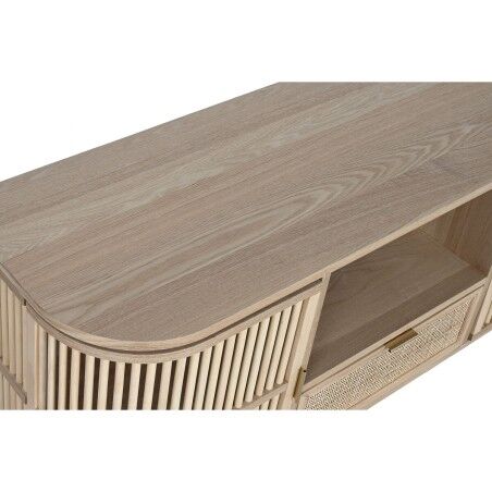 Mobile TV Home ESPRIT Dorato Naturale Rattan Abete 120 x 40 x 60 cm
