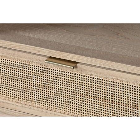 Mobile TV Home ESPRIT Dorato Naturale Rattan Abete 120 x 40 x 60 cm