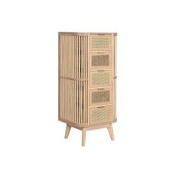 Cassettiera Home ESPRIT Dorato Naturale Abete 48 x 35 x 105 cm