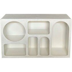 Credenza Home ESPRIT Bianco Legno MDF 120 x 26 x 75 cm