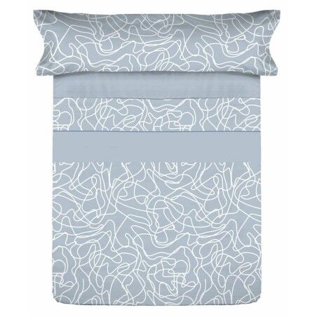 Set di Lenzuola Tejidos Reina Azzurro Matrimoniale