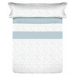 Set di Lenzuola Tejidos Reina Azzurro Matrimoniale