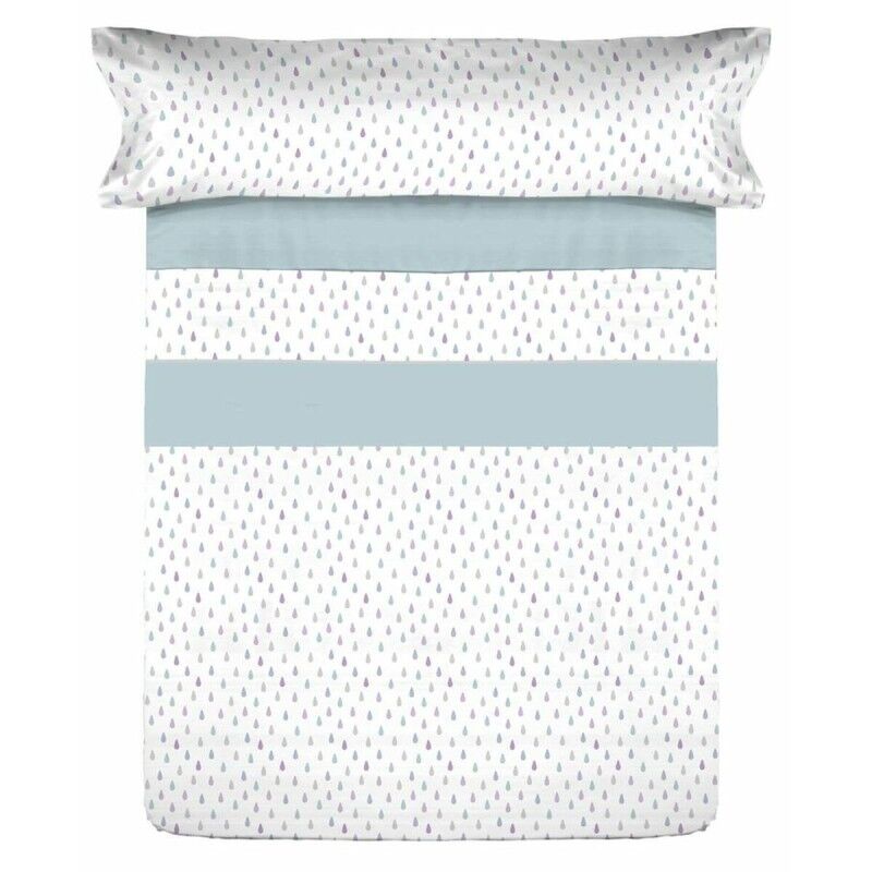 Set di Lenzuola Tejidos Reina Azzurro Matrimoniale Set di Lenzuola Tejidos Reina Azzurro Matrimoniale