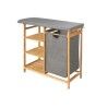Asse da Stiro Kipit 1443FL BAMBOO.2 Grigio Stoffa Bambù