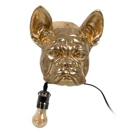 Applique da Parete Dorato Resina A 40 W Cane 220-240 V 28 x 26,5 x 23 cm