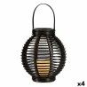 Torcia a LED Ibergarden B5004 Marrone Plastica 21 x 23,7 x 21 cm (4 Unità)