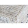 Forziere DKD Home Decor 88 x 40 x 45 cm Bianco Ottone Legno di mango