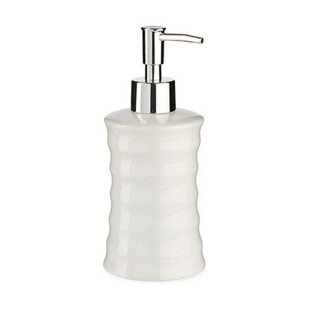 Dispenser di Sapone Berilo DW20800-B Bianco Metallo Ceramica Onde 260 ml (12 Unità)