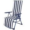 Lettino Aktive Bianco Blu Marino Reclinabile A strisce 147 x 70 x 48 cm (2 Unità)
