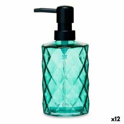 Dispenser di Sapone Berilo CN-B5463VB-1-369 Verde Cristallo Plastica Diamante 410 ml 9 x 18 x 7 cm (12 Unità)