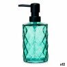 Dispenser di Sapone Berilo CN-B5463VB-1-369 Verde Cristallo Plastica Diamante 410 ml 9 x 18 x 7 cm (12 Unità)