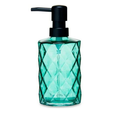 Dispenser di Sapone Berilo CN-B5463VB-1-369 Verde Cristallo Plastica Diamante 410 ml 9 x 18 x 7 cm (12 Unità)