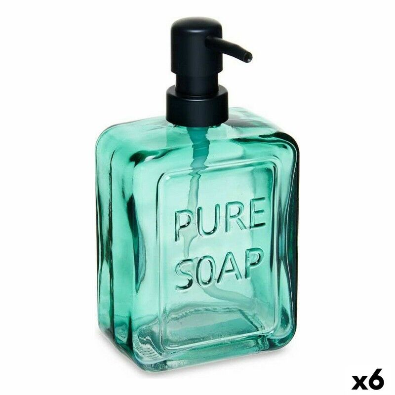 Dispenser di Sapone Berilo Pure Soap Verde Cristallo 570 ml 10 x 18 x 6 cm (6 Unità) Dispenser di Sapone Berilo Pure Soap Verde Cristallo 570 ml 10 x 18 x 6 cm (6 Unità)