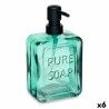 Dispenser di Sapone Berilo Pure Soap Verde Cristallo 570 ml 10 x 18 x 6 cm (6 Unità)