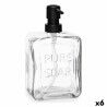 Dispenser di Sapone Berilo Pure Soap Trasparente Cristallo Plastica 570 ml 10 x 18 x 6 cm (6 Unità)