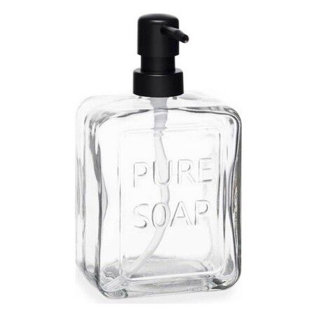 Dispenser di Sapone Berilo Pure Soap Trasparente Cristallo Plastica 570 ml 10 x 18 x 6 cm (6 Unità)