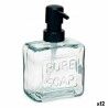 Dispenser di Sapone Berilo Pure Soap Trasparente Cristallo Plastica 250 ml 9 x 15 x 5 cm (12 Unità)