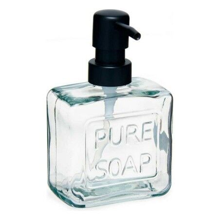 Dispenser di Sapone Berilo Pure Soap Trasparente Cristallo Plastica 250 ml 9 x 15 x 5 cm (12 Unità)