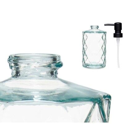 Dispenser di Sapone Berilo CN-B5463VB-1-367 Trasparente Cristallo Plastica Diamante 410 ml 9 x 18 x 7 cm (12 Unità)