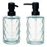 Dispenser di Sapone Berilo CN-B5463VB-1-367 Trasparente Cristallo Plastica Diamante 410 ml 9 x 18 x 7 cm (12 Unità)