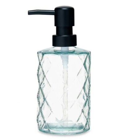 Dispenser di Sapone Berilo CN-B5463VB-1-367 Trasparente Cristallo Plastica Diamante 410 ml 9 x 18 x 7 cm (12 Unità)