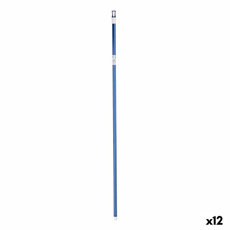 Mazza per la Scopa 2,3 x 130 x 2,3 cm Azzurro Metallo (12 Unità) Mazza per la Scopa 2,3 x 130 x 2,3 cm Azzurro Metallo (12 Unità)